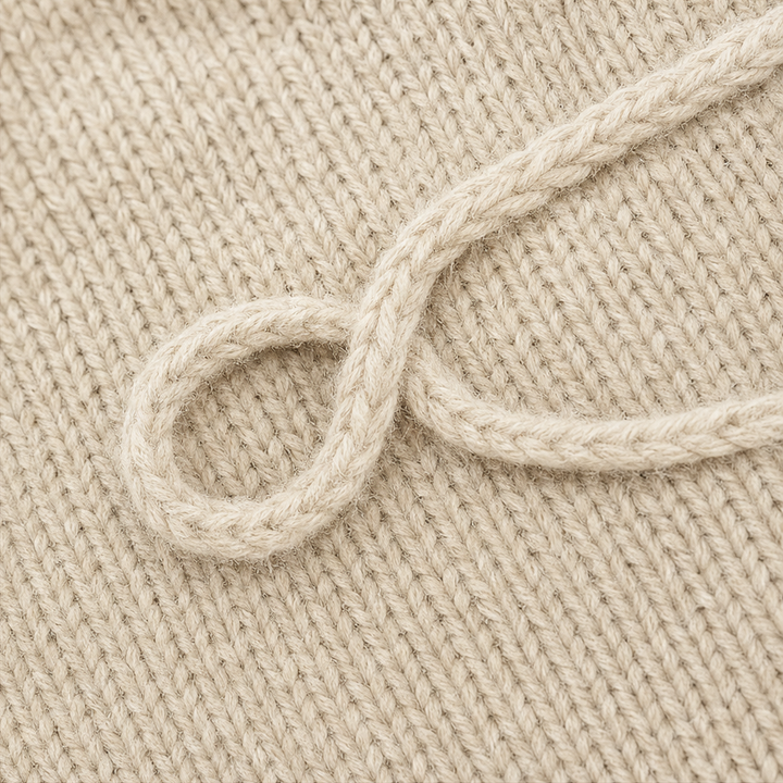 Clara | Women's Wool Knitted Jumper Braided Cord & Button Details