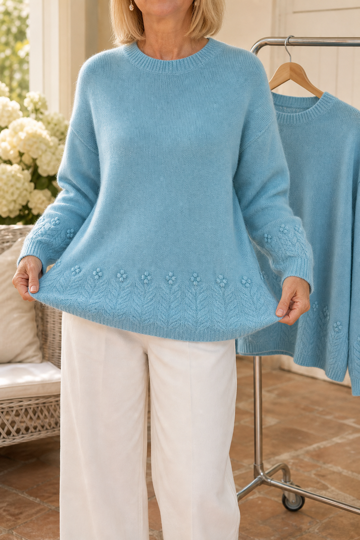 Stella | Women's Cable Knit Jumper Longline Relaxed Fit