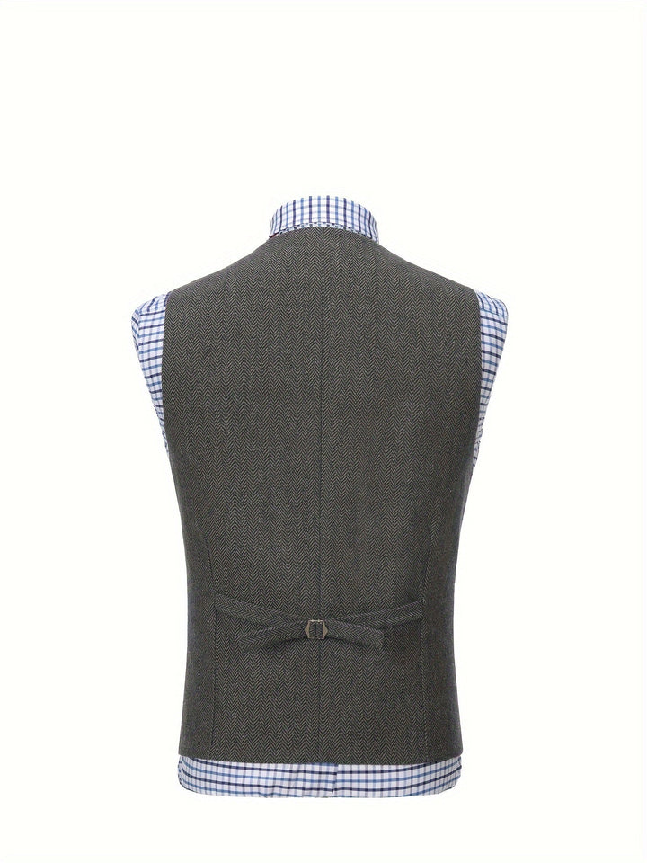 Colton | Heritage Herringbone Waistcoat
