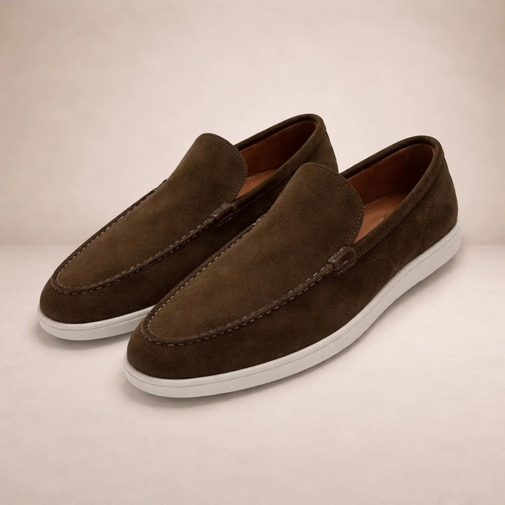 Ronan | Men's Leather Slip-On Loafers Casual Low Cut