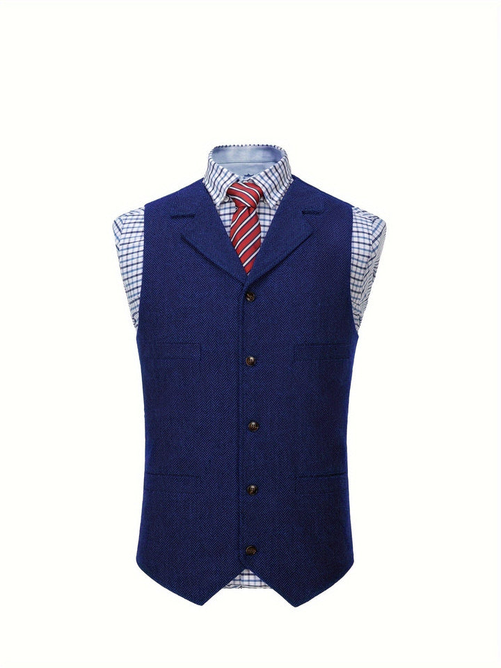 Colton | Heritage Herringbone Waistcoat