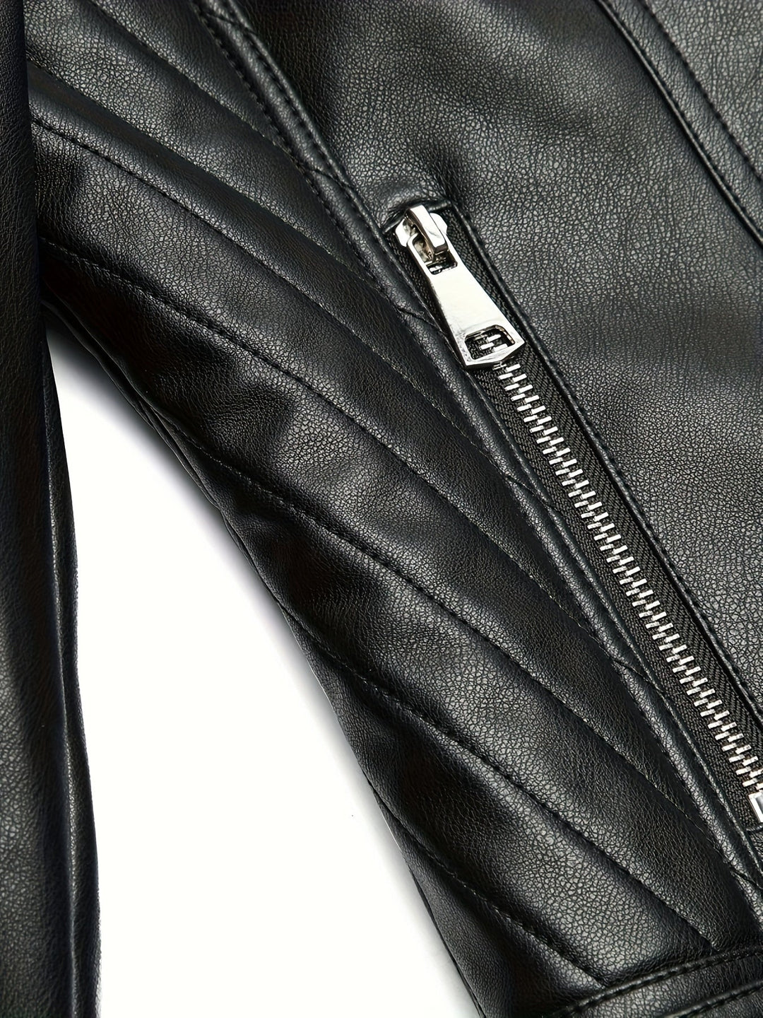 Mabel | Sculpted Zip-Front Biker Jacket