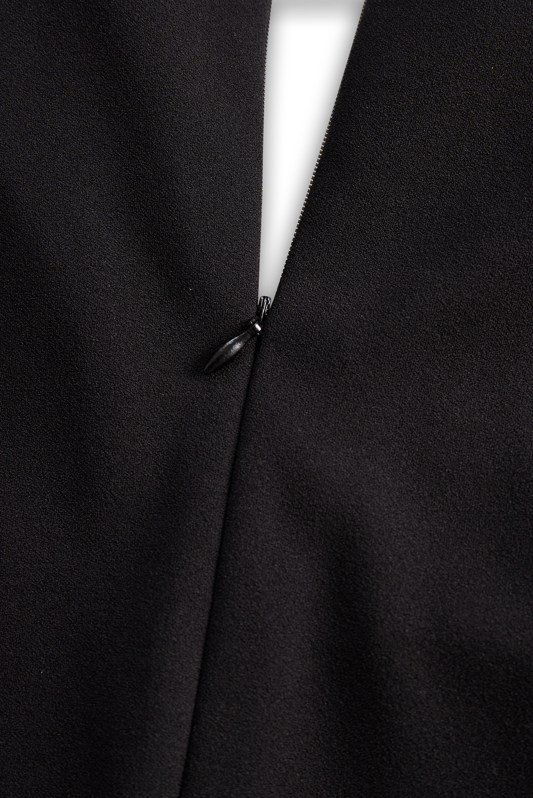 Black Sheath Dress | Belted Waist | Mandarin Collar | Refined Modern Elegance