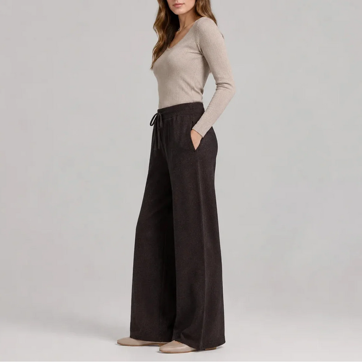 Jessica | Women's Wide Leg Lounge Trousers Drawstring Waist