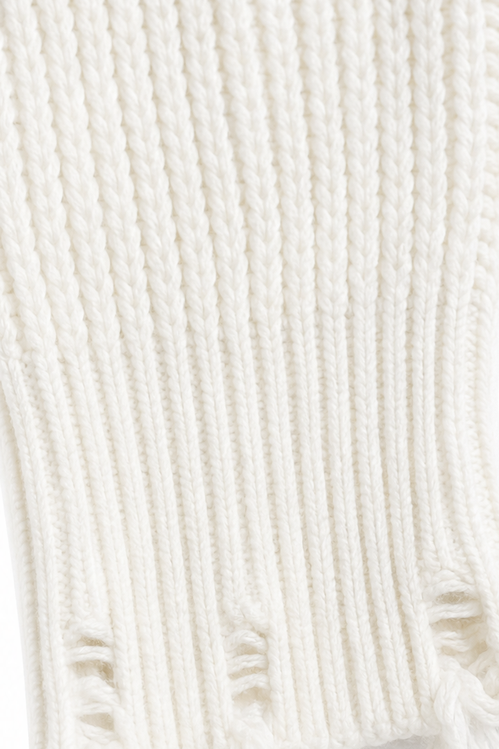Amelia | Women's Oversized Ribbed Knitted Jumper Dress Ladder Stitch