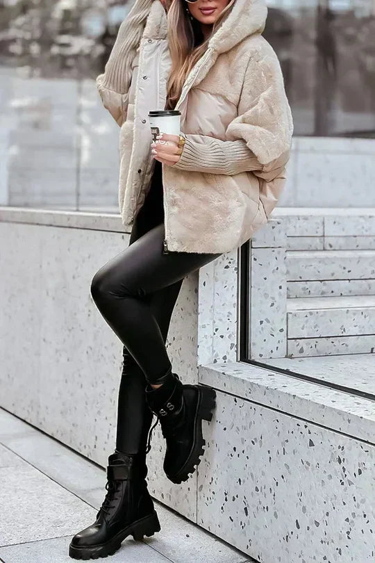 Beatrice | Women's Plush Teddy Winter Jacket Padded Relaxed Fit
