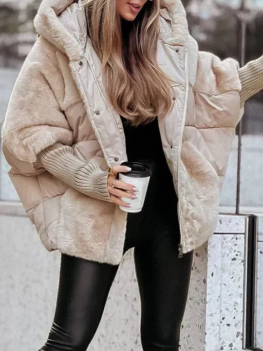 Beatrice | Women's Plush Teddy Winter Jacket Padded Relaxed Fit