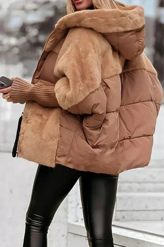 Beatrice | Women's Plush Teddy Winter Jacket Padded Relaxed Fit