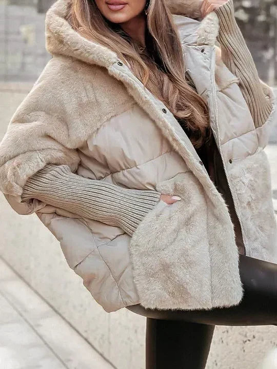 Beatrice | Women's Plush Teddy Winter Jacket Padded Relaxed Fit