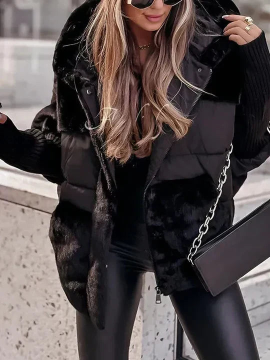 Beatrice | Women's Plush Teddy Winter Jacket Padded Relaxed Fit