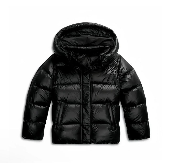 Winifred | Women's Hooded Puffer Jacket Lightweight Glossy Finish