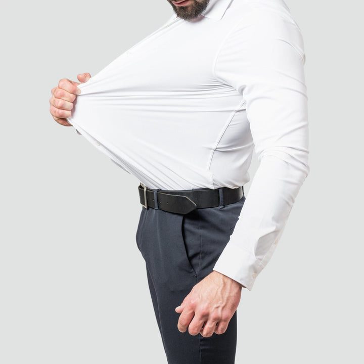 Barnaby | Men's Slim Fit Stretch Shirt Wrinkle-Free Wide Collar