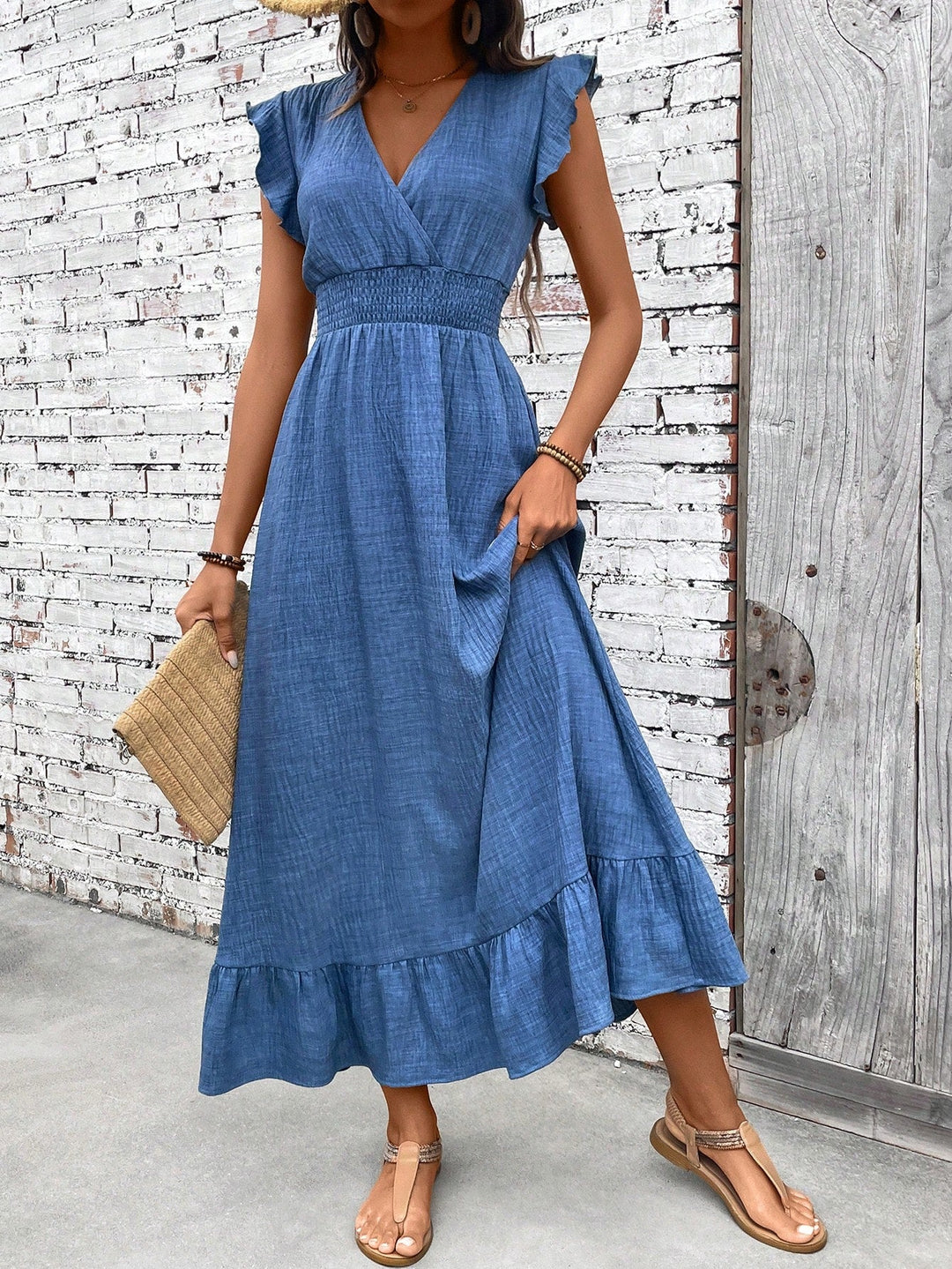 Luna Smocked Maxi Dress