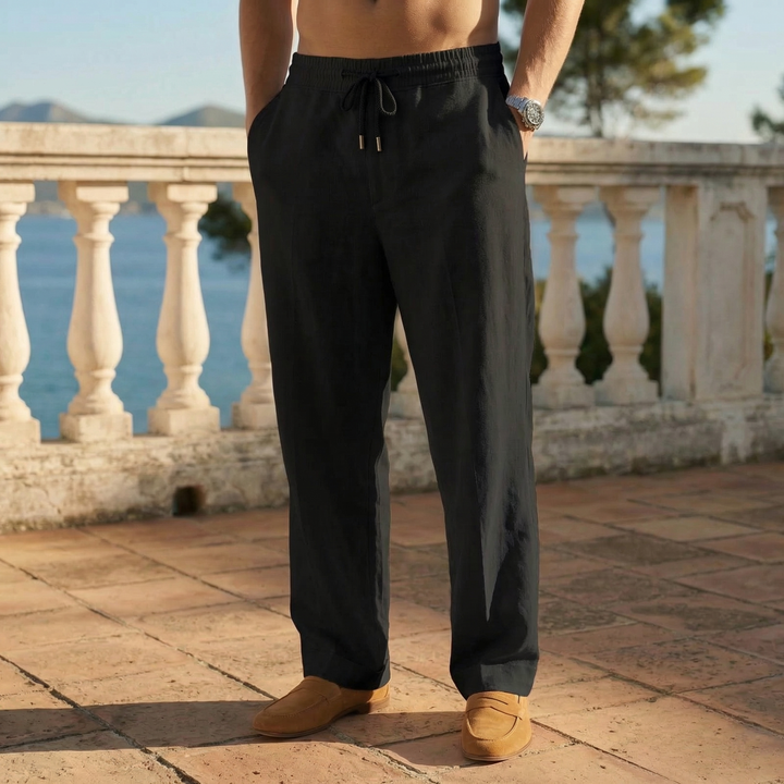 Men's Trousers with Drawstring and Pockets
