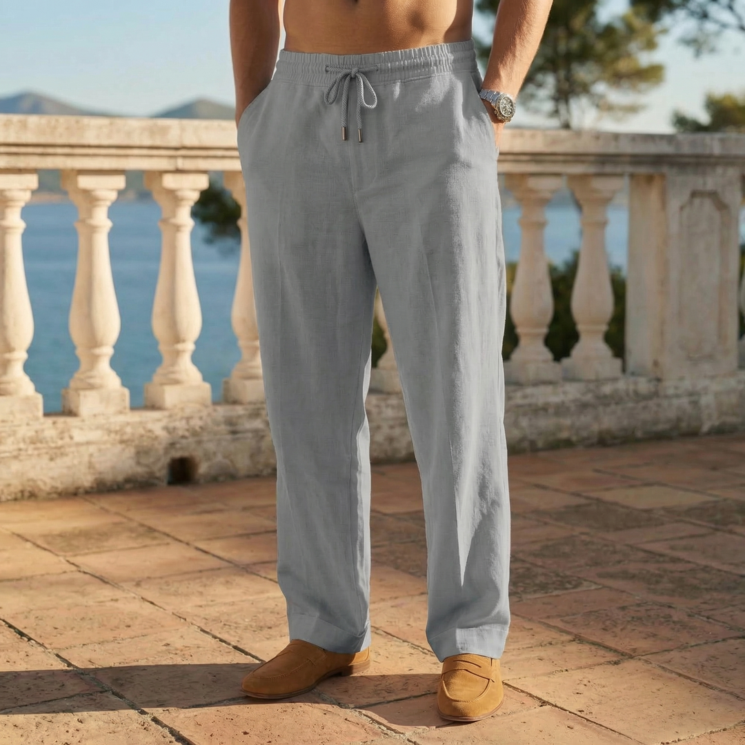 Men's Trousers with Drawstring and Pockets