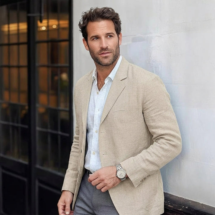 Holly | Women's Linen Blend Blazer Unstructured Lightweight