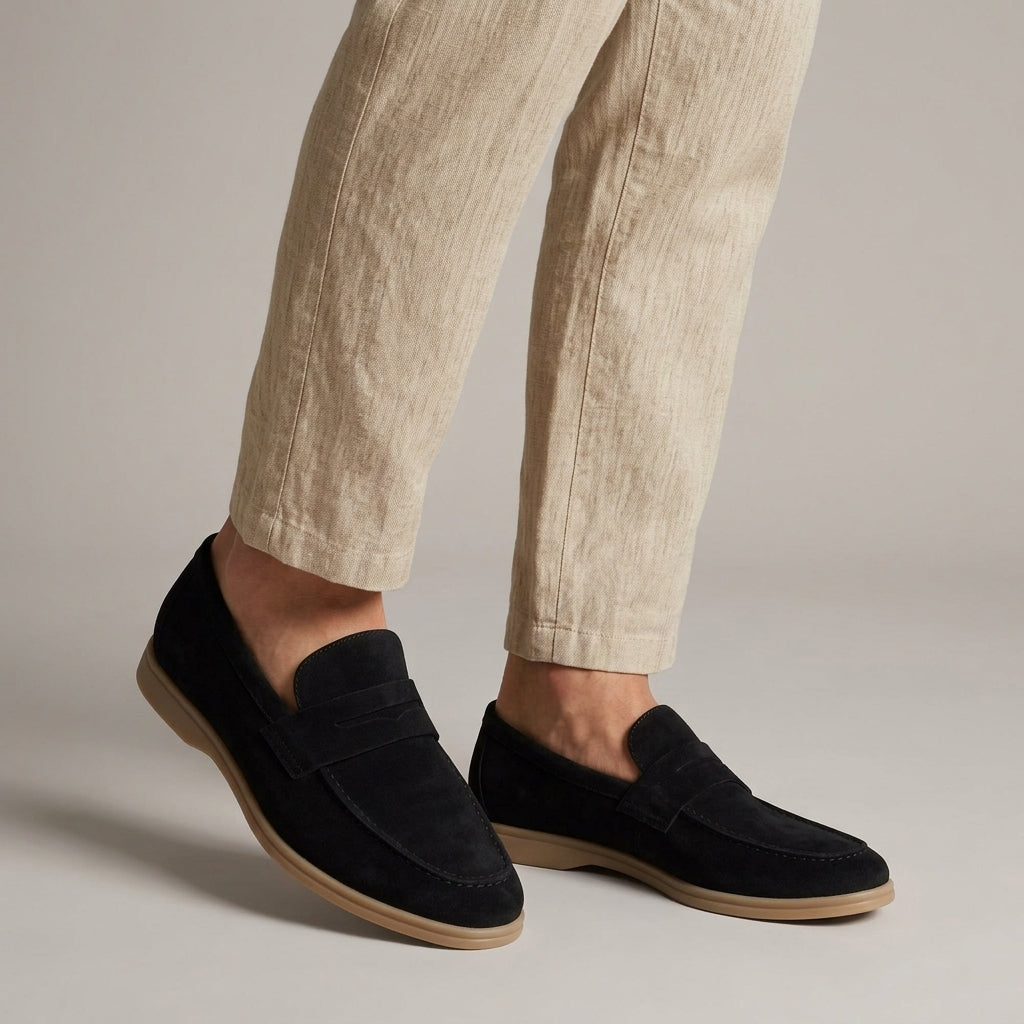 Isla | Women's Suede-Finish Slip-On Loafers Classic Style