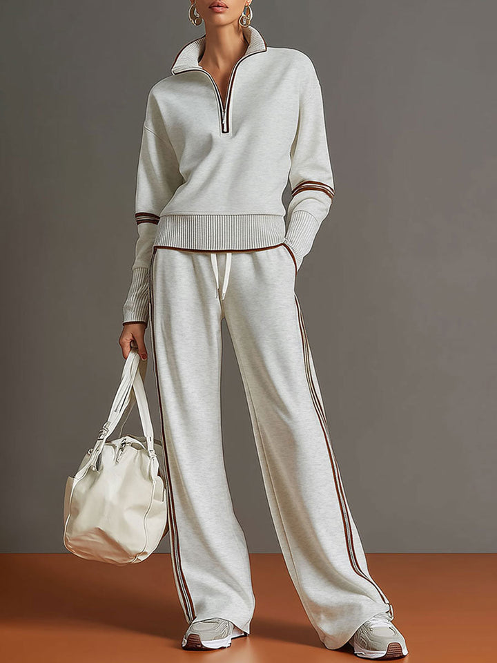 Marietta | Women's Blouse & Wide Leg Trousers Co-Ord Set Loose Fit