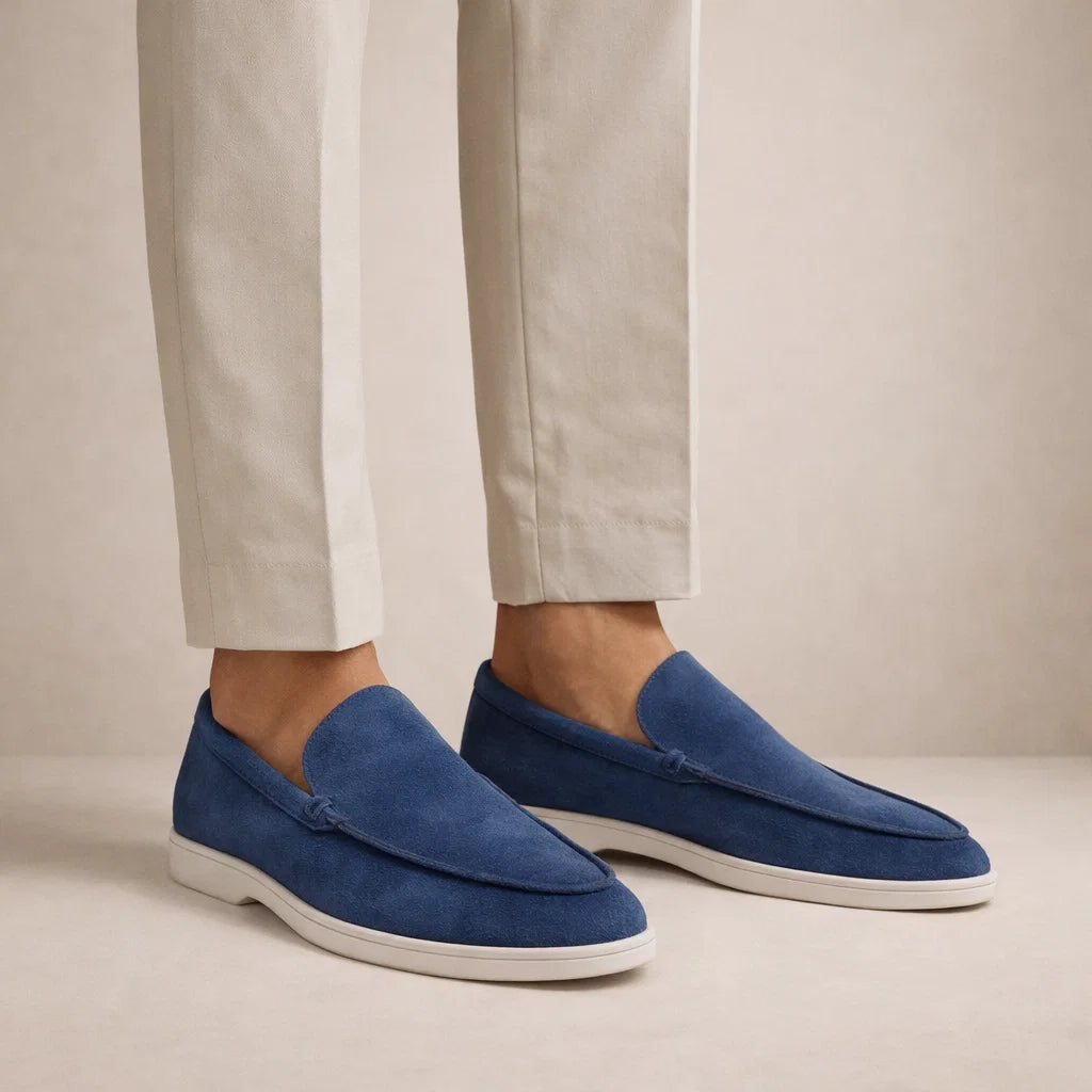 Ronan | Men's Leather Slip-On Loafers Casual Low Cut