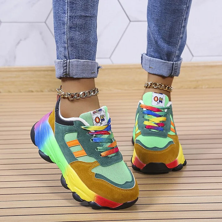 Ella | Women's Lightweight Wide Toe Box Trainers Arch Support