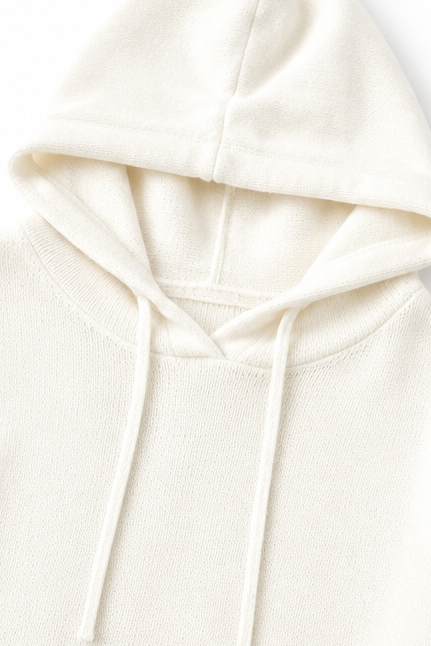 Alina | Women's Oversized Hooded Knitted Jumper Dropped Shoulder