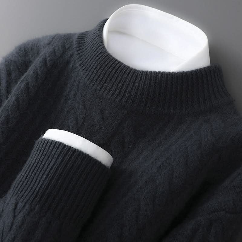 Amelia | Women's Cashmere Cable Knit Jumper Crew Neck