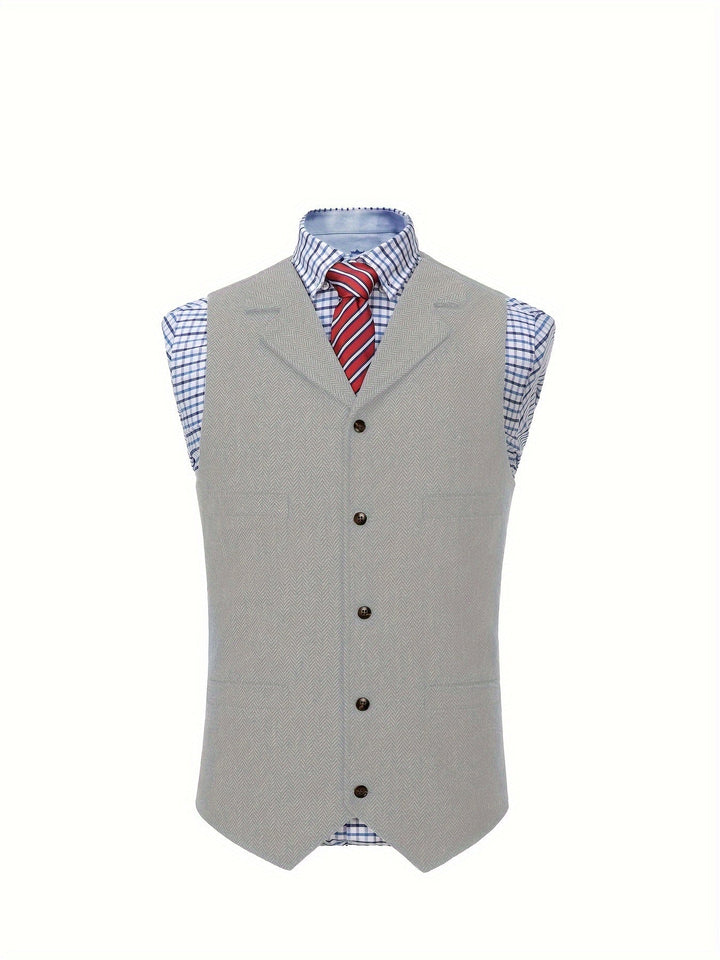Colton | Heritage Herringbone Waistcoat