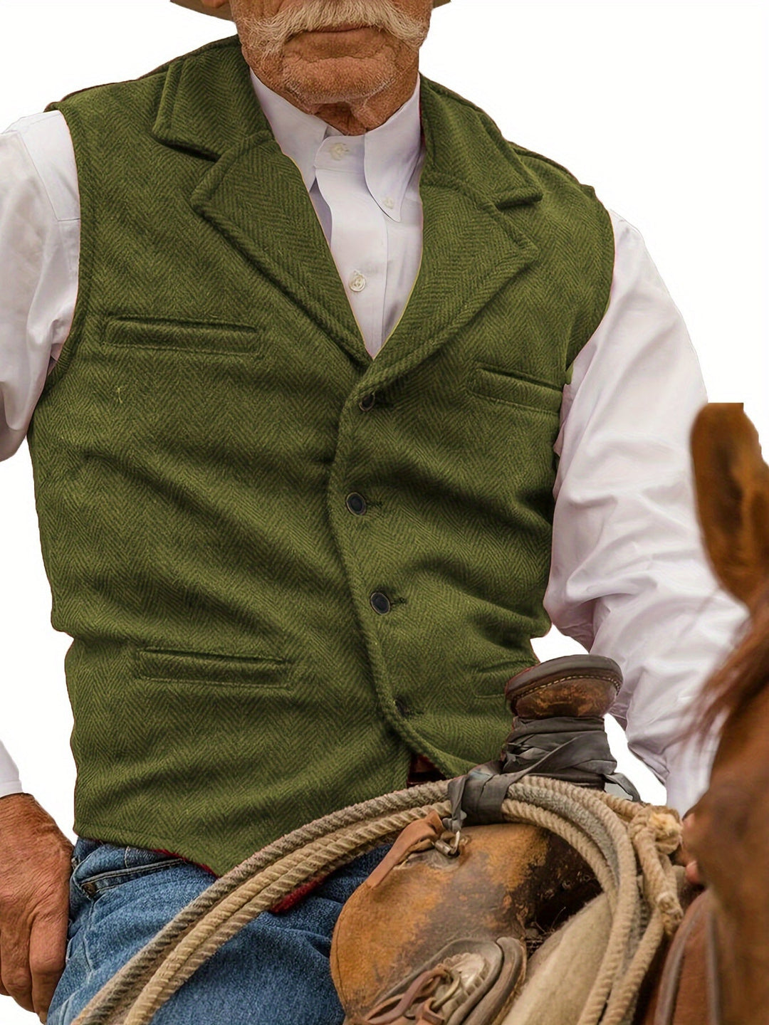 Colton | Heritage Herringbone Waistcoat