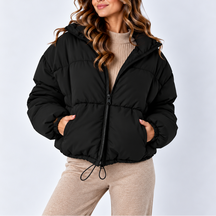 Cressida | Women's Oversized Puffer Jacket High Collar Drawstring