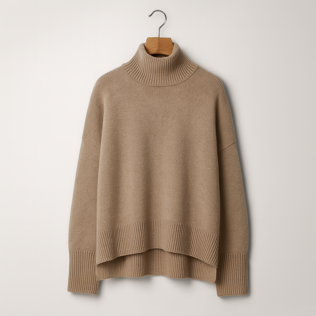 Women’s Roll-Neck Jumper – Soft Knit for Autumn and Winter