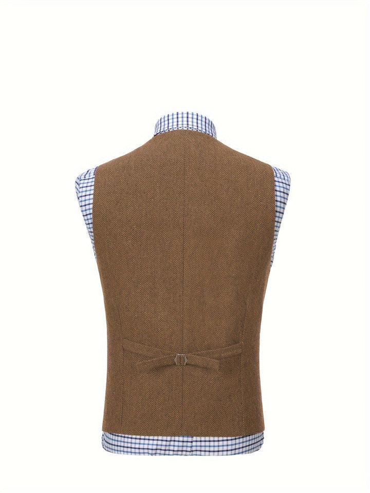 Colton | Heritage Herringbone Waistcoat