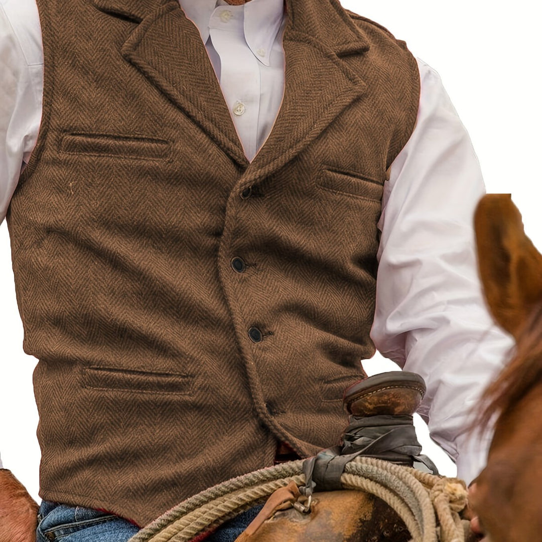 Colton | Heritage Herringbone Waistcoat