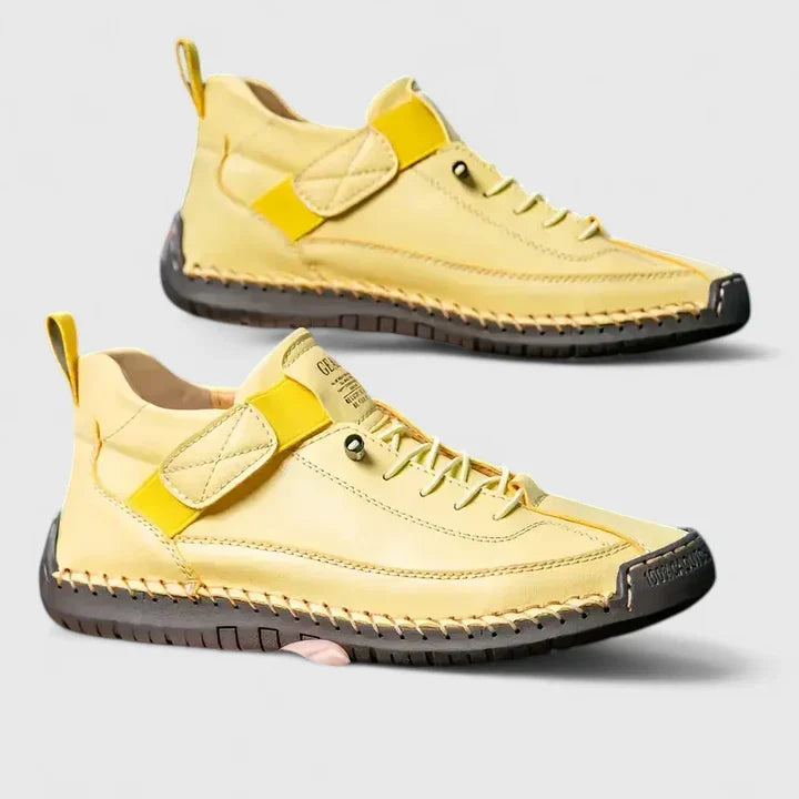 Georgia | Women's Lace-Up Trainers Hook-and-Loop Strap Mid-Top