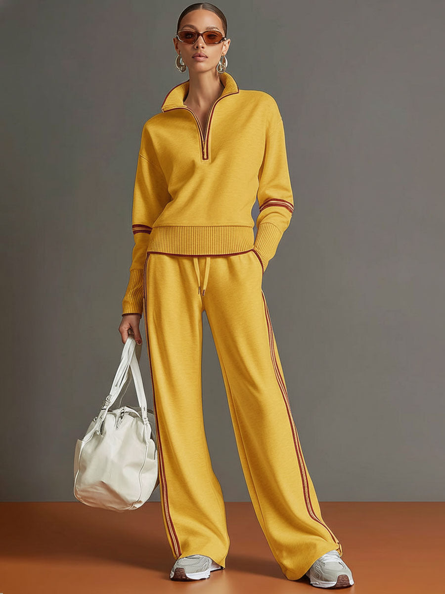 Marietta | Women's Blouse & Wide Leg Trousers Co-Ord Set Loose Fit