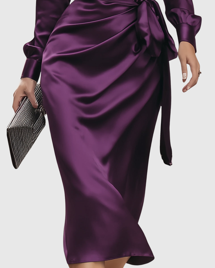 Cerelia Satin Midi Dress