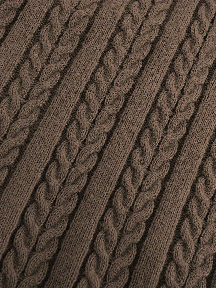 Gideon | Cable-Knit V-Neck Sweater Vest