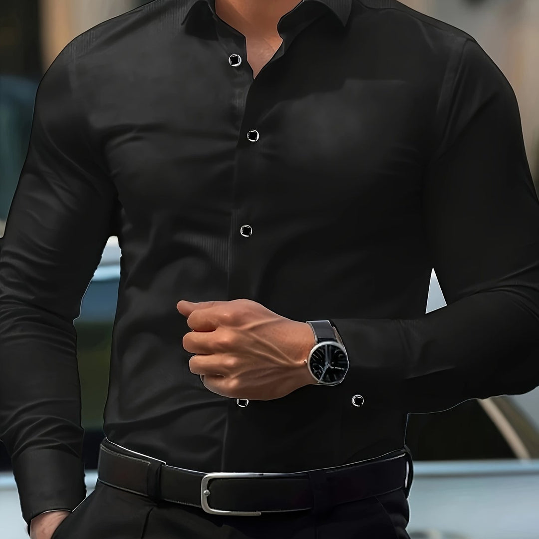 Freya | Women's Slim-Fit Dress Shirt Classic Collar Button Front