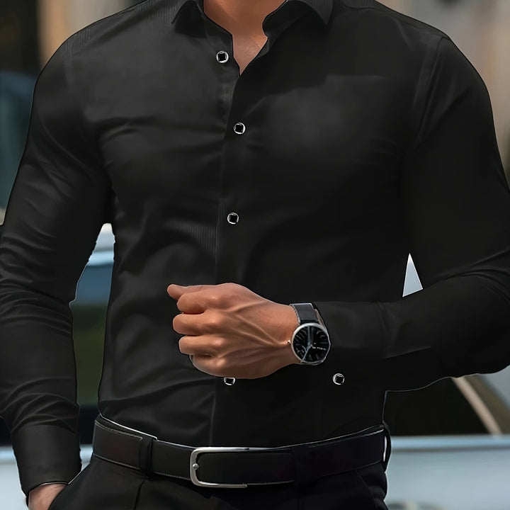 Freya | Women's Slim-Fit Dress Shirt Classic Collar Button Front