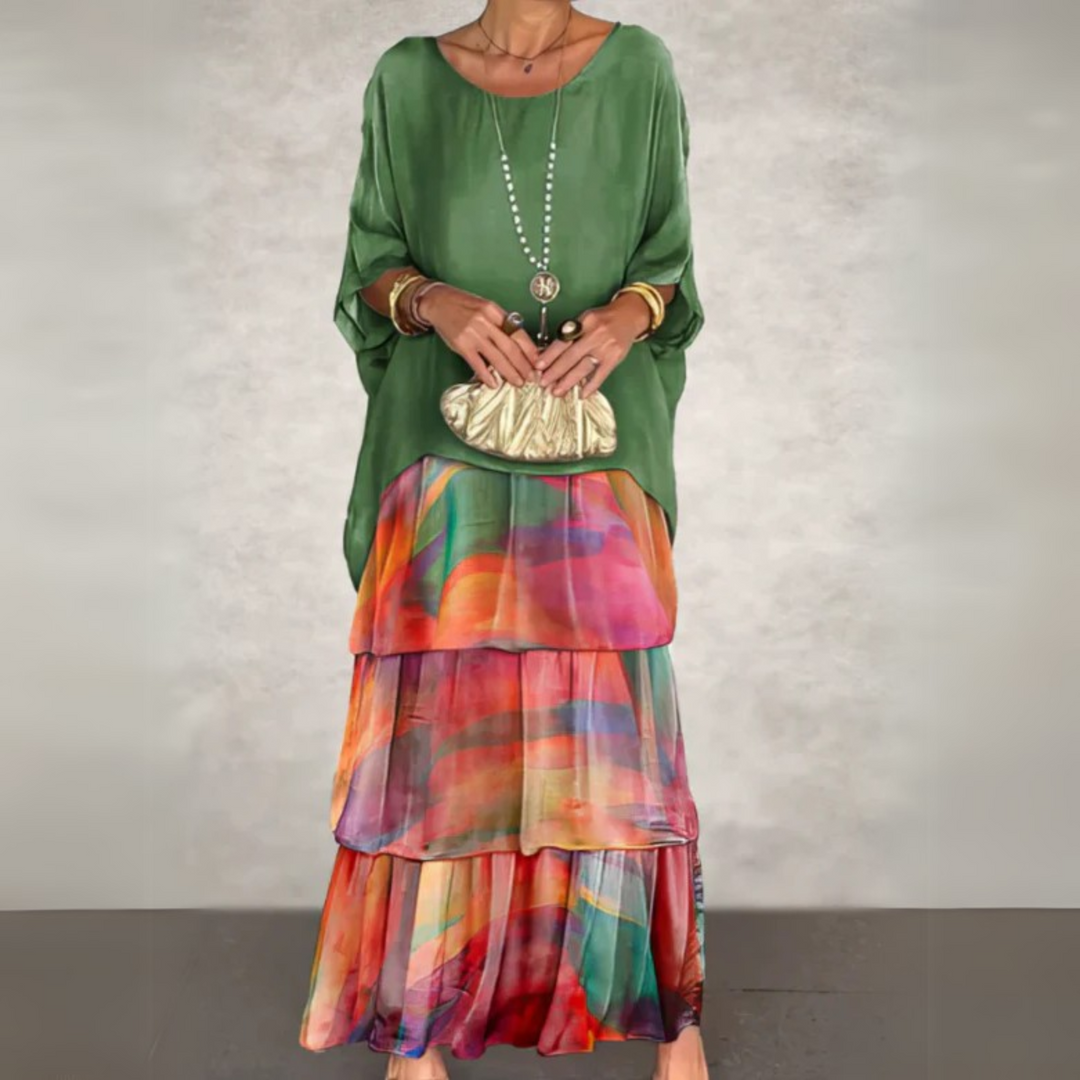 Kali Elegant Long Flowing Dress