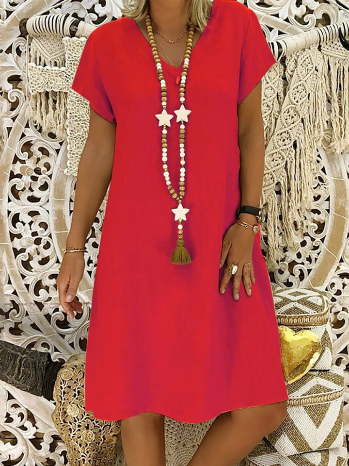 Felia | Women's Everyday Casual Dress Relaxed Flowing Cut Easy Care