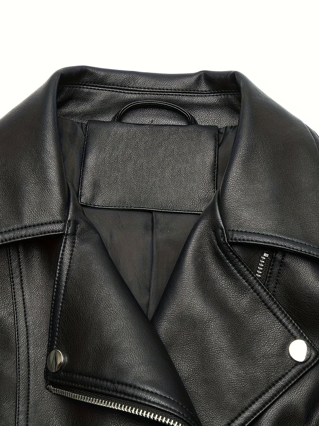 Mabel | Sculpted Zip-Front Biker Jacket