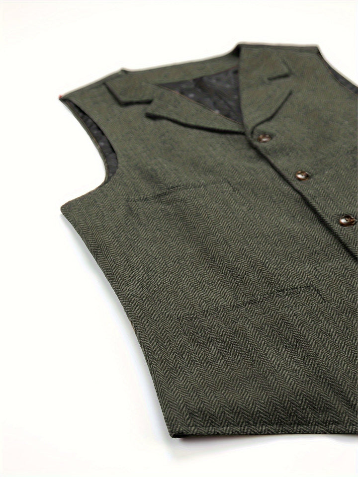 Colton | Heritage Herringbone Waistcoat