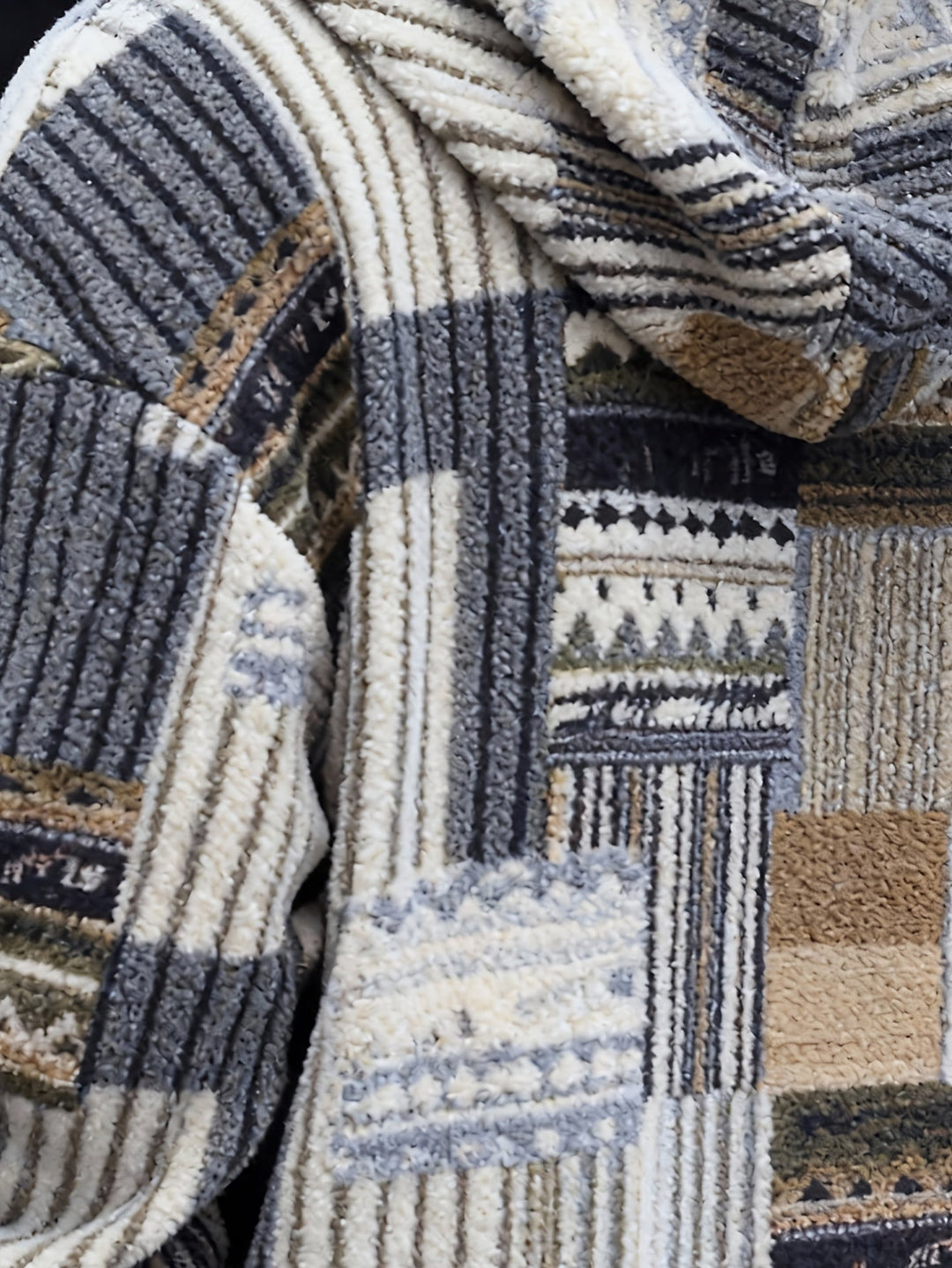 Desmond | Men's Half-Zip Textured Knit Jumper Plush Feel Zip Collar