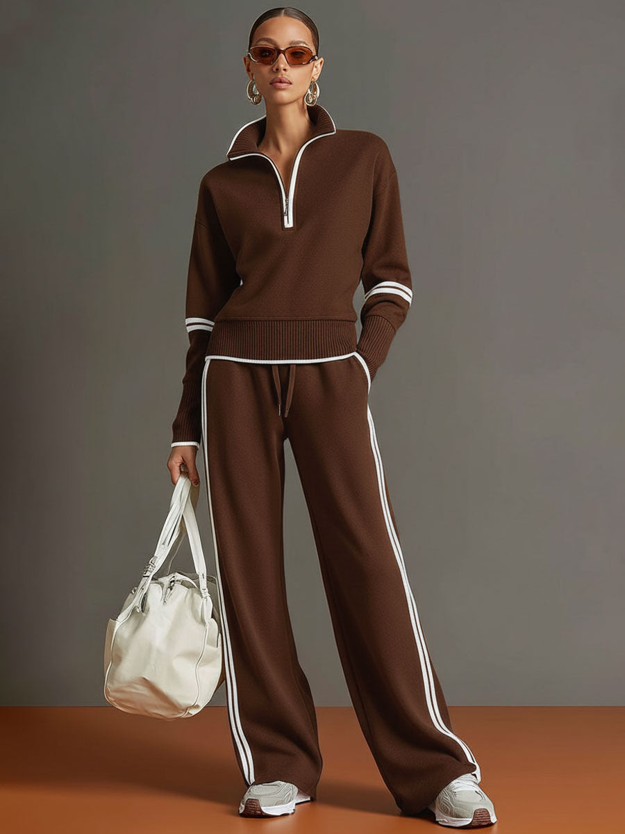 Marietta | Women's Blouse & Wide Leg Trousers Co-Ord Set Loose Fit