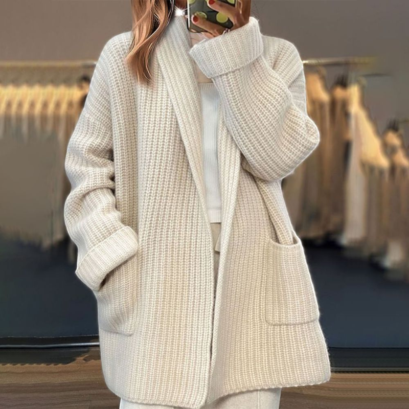 Women’s Loose Fit Knit Top Jacket