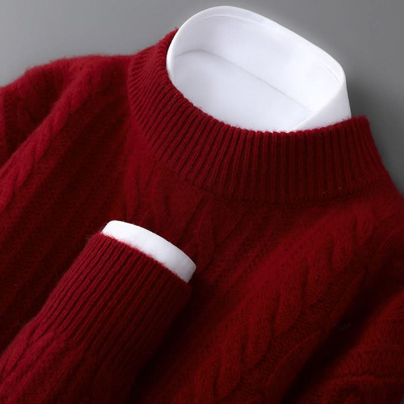Amelia | Women's Cashmere Cable Knit Jumper Crew Neck