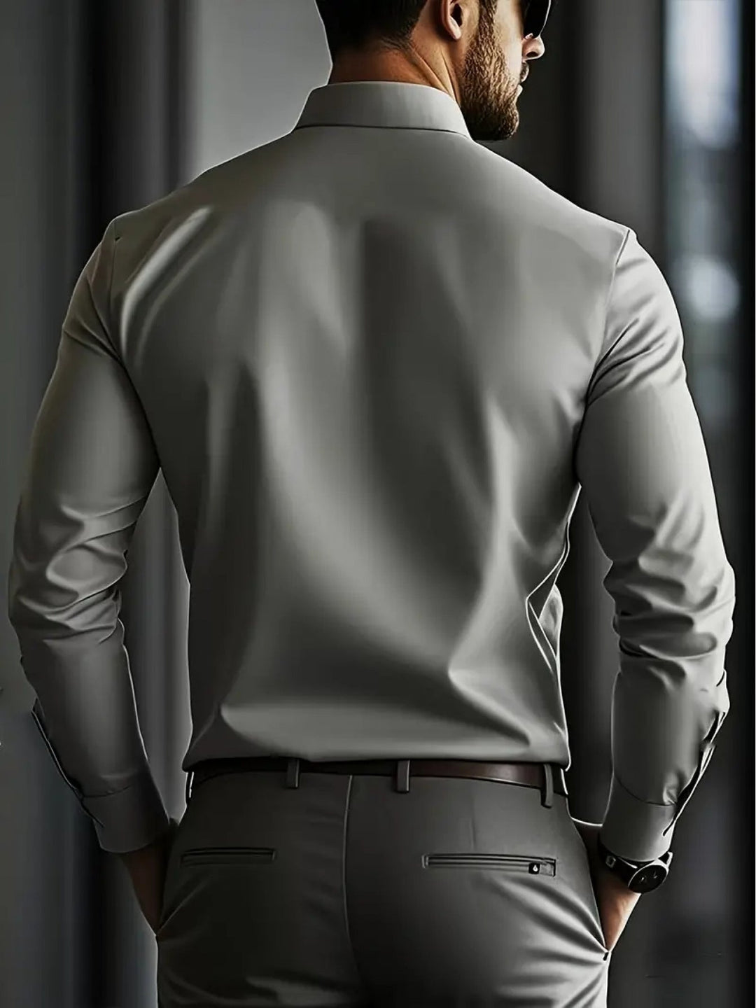 Freya | Women's Slim-Fit Dress Shirt Classic Collar Button Front