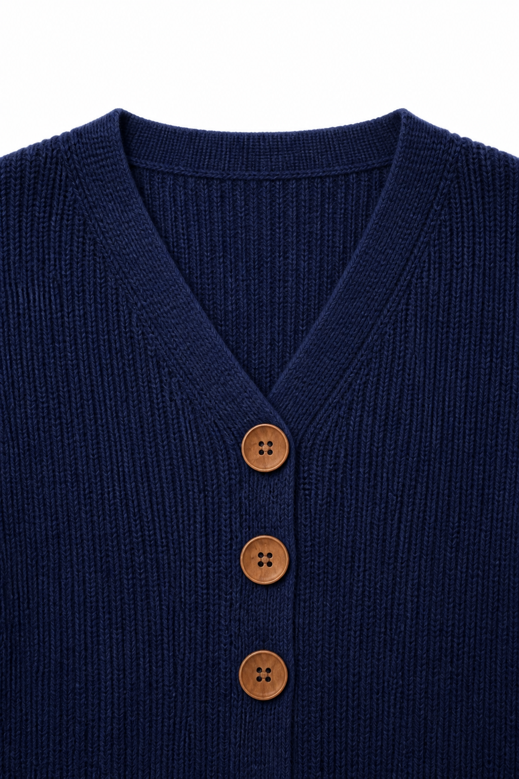 Selina | Women's Deep V-Neck Ribbed Knit Jumper Relaxed Fit