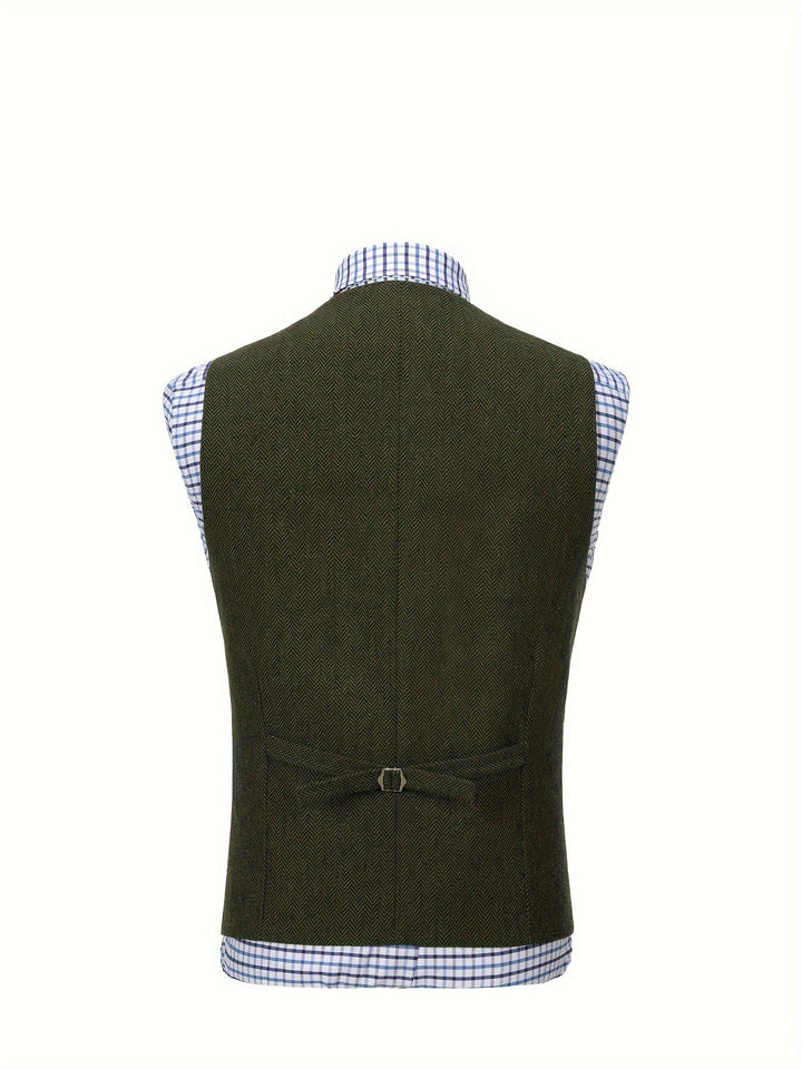Colton | Heritage Herringbone Waistcoat