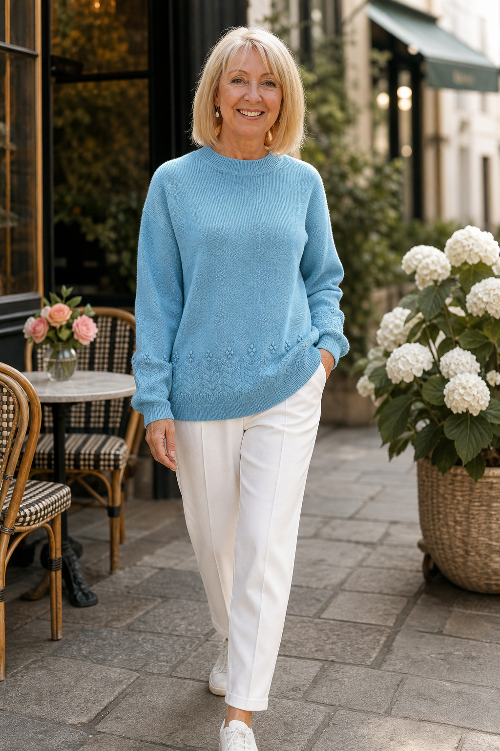 Stella | Women's Cable Knit Jumper Longline Relaxed Fit